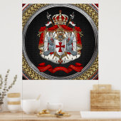 Poster [901] Armoiries des chevaliers Templiers (Cuisine)