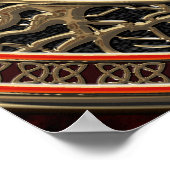 Poster [901] Octopus d'or sacré en posture défensive (Coin)