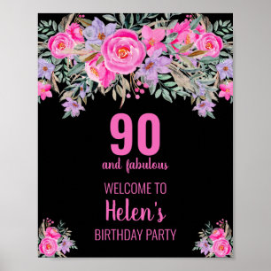 Poster 90 et fabuleuse fête d'anniversaire noire