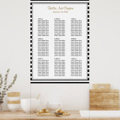 Poster 90 Grilles noir/blanc Mariage (Cuisine)