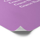 Poster 90 Mariage Floral Violet Et Or (Coin)