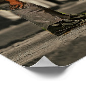 Poster 90 MPH Baseball en direction de Catcher et Ump (Coin)