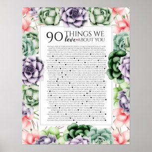 Poster 90 raisons pour lesquelles nous vous aimons, 45 Ra