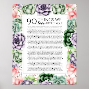 Poster 90 raisons pour lesquelles nous vous aimons, 45 Ra