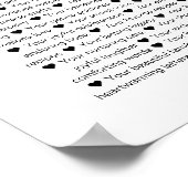 Poster 90 Raisons pour lesquelles nous vous aimons 90e an (Coin)