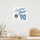 Poster 90e anniversaire à l'air bon (Cuisine)