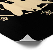 Poster 90s Y2k Scary Tomcat Cat Is Scared Under Starry Ta (Coin)