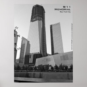 Poster 911 Memorial NYC 18x24 BW8