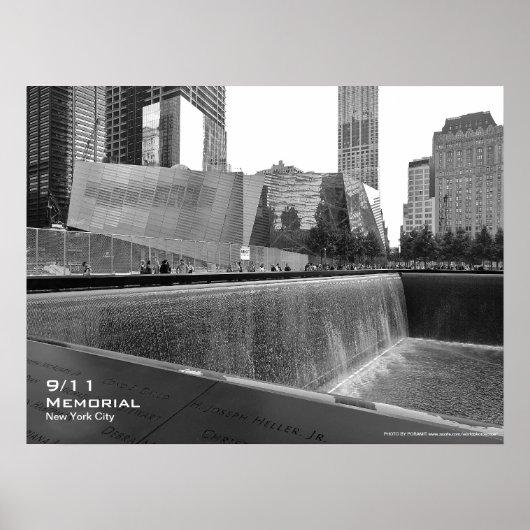Poster 911 Memorial NYC 24x18 BW4 (Devant)