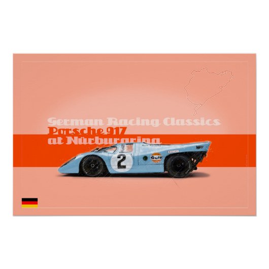 Poster 917 au Nurburgring (Devant)
