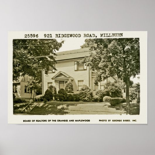 Poster 921, chemin Ridgewood Ca. 1952 (Devant)