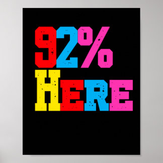 Poster 92% S'Intéressent À Leur Propre Autocollant D'Affa