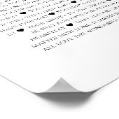 Poster 95 raisons pour lesquelles nous vous aimons collag (Coin)