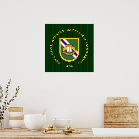 Poster 96th CA Bn - Airborne (Cuisine)