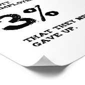 Poster 97 % qui abandonnent le travail pour le devis insp (Coin)