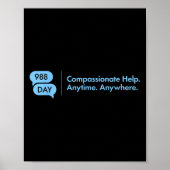 Poster 988 Jour - Soutien à la prévention du suicide 9_8 (Devant)