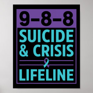 Poster 988 Prévention Du Suicide Et De La Crise