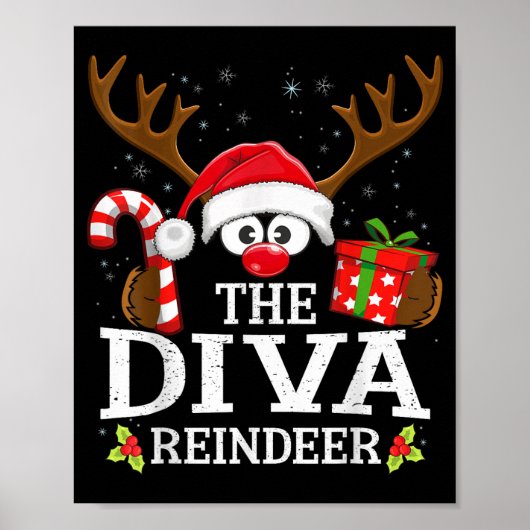 Poster 99 Matching Christmas Reindeer Squad Uni-kids Chri (Devant)