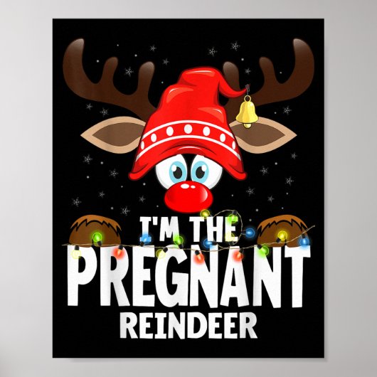 Poster 99 Matching Christmas Reindeer - Uni-adults, Black (Devant)