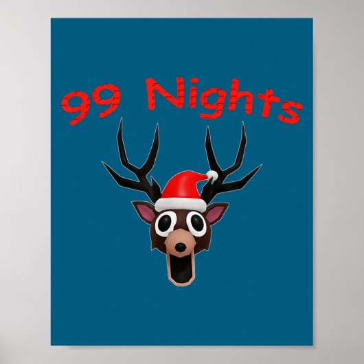 Poster 99 Nights Christmas Deer Gamer Fan Merch  (Devant)