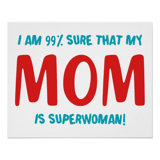 Poster 99% Superwoman (Devant)