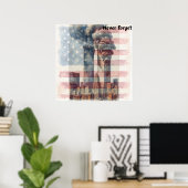 Poster 9/11 Memorial Art Print Never Forget (Bureau à domicile)