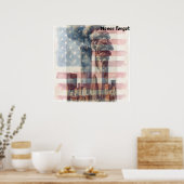 Poster 9/11 Memorial Art Print Never Forget (Cuisine)