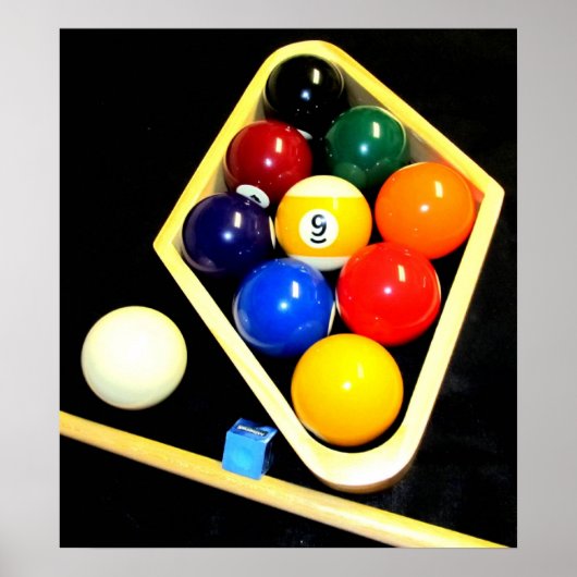 POSTER 9 BILLIARDS DE BALLES (Devant)