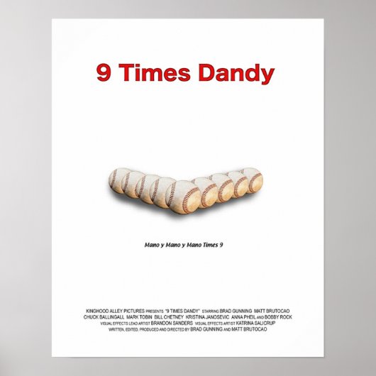 Poster 9 fois Dandy (Devant)