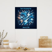 Poster 9 janvier - Journée de l'électricité statique (Cuisine)