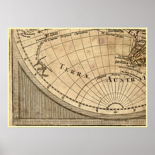 Poster 9 Panneau Couleur Version de L'Isle Monde Carte Ca (Devant)