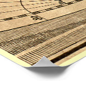 Poster 9 Panneau Couleur Version de L'Isle World Map Fram (Coin)