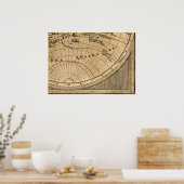 Poster 9 Panneau Couleur Version de L'Isle World Map Fram (Cuisine)