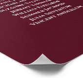 Poster 9 Table Lacy Mariage Argent Plat Burgundy (Coin)