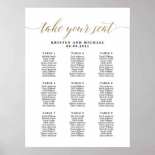 Poster 9 Tableaux 90 Les Clients Prennent Votre Siège Car (Devant)