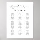 Poster 9 Tableaux Choses simples qui nous façonnent Table (Devant)