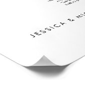 Poster 9 Tables Moderne Trouvez Votre Siège Carte (Coin)