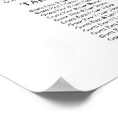 Poster 9 Tables Panneau de Plan de Table de Mariage Simpl (Coin)