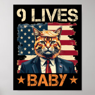 Poster 9 Vit Bébé Trump 2024 Victoire gagnante Trump