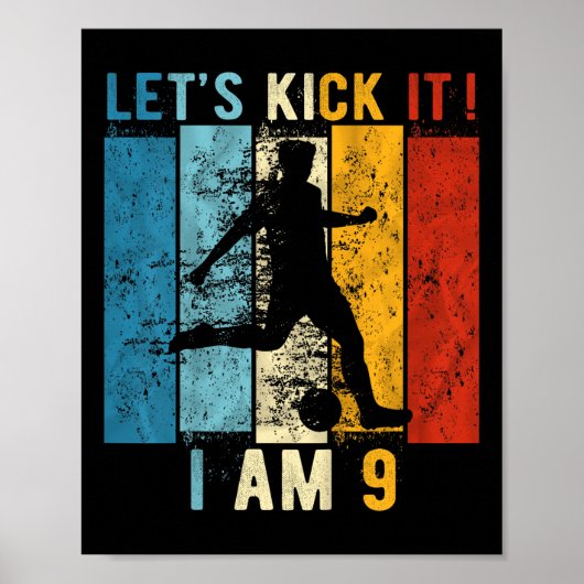 Poster 9 Year Old Birthday B (Devant)