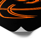 Poster 9e anniversaire Basketball Nine 9 ans Garçons Enfa (Coin)