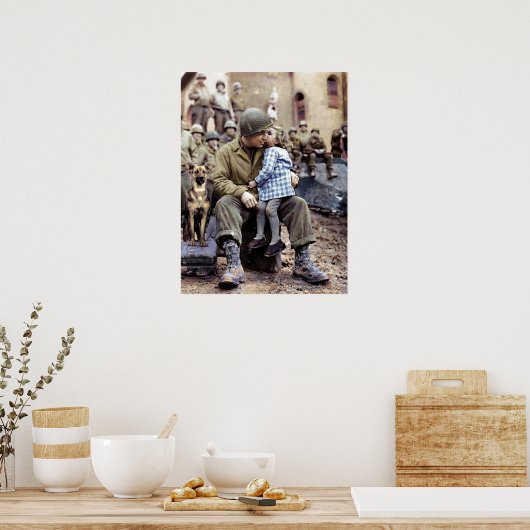 Poster 9e Technicien de division blindée, France, 1945 (Cuisine)