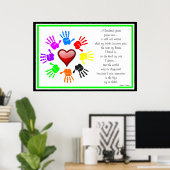 Poster A0001.I Fabriqué une différence.Poster.1 (Bureau à domicile)