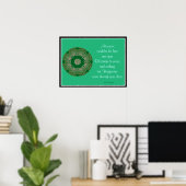 Poster A05 Celtic Kaleidoscopic Mandala - Irish Blessing8 (Bureau à domicile)
