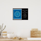 Poster A05 Celtic Kaleidoscopic Mandala - Irish Blessing9 (Cuisine)