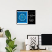 Poster A05 Celtic Kaleidoscopic Mandala - Irish Blessing9 (Bureau à domicile)