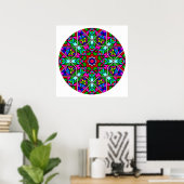 Poster A05 Mandala en verre tendu.2 (Bureau à domicile)