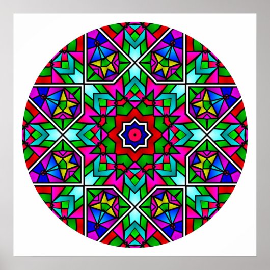 Poster A05 Mandala en verre tendu.2 (Devant)