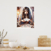 Poster *~* A100 9 Psychique Boho Gypsy Femme (Cuisine)