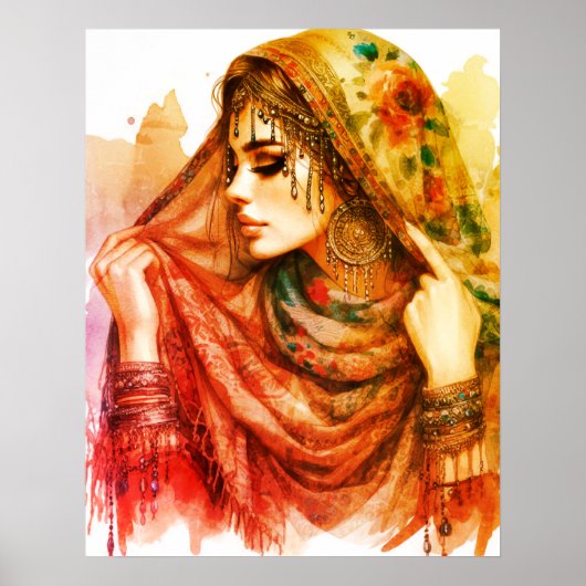 Poster *~* A100 Psychic Boho Gypsy Fortune Teller 8 (Devant)